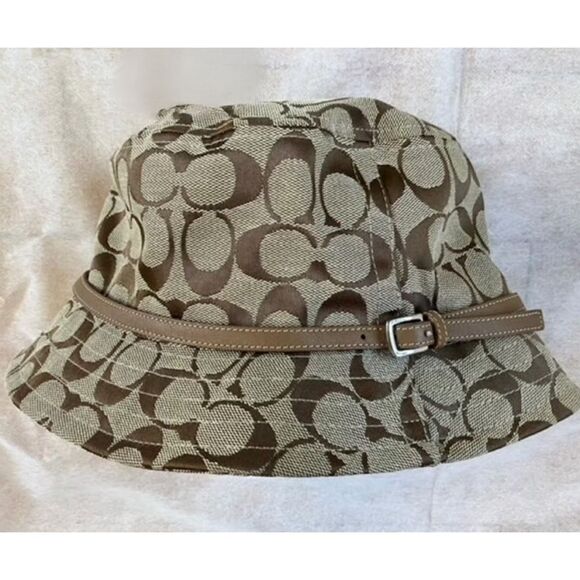Coach Signature Jacquard Bucket Hat Small - Picture 1 of 7